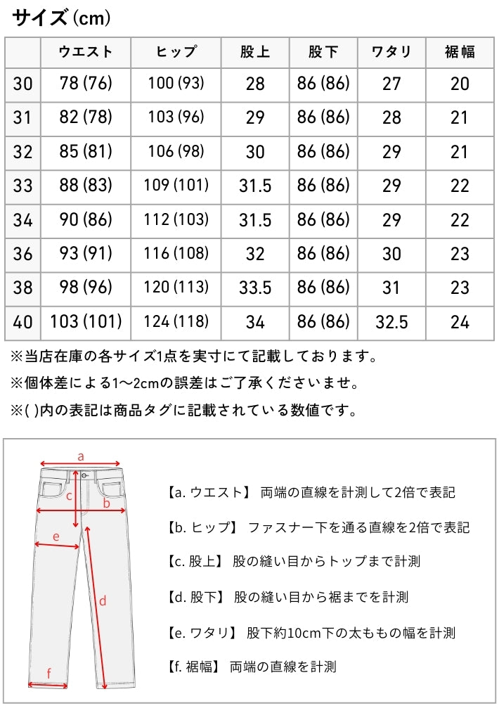 LEVIS リーバイス 501 リジット オリジナル ボタンフライ ストレート (005010000)