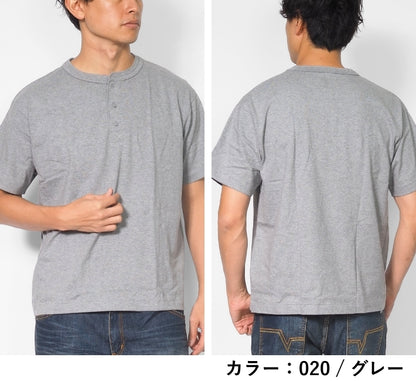 AVIREX アビレックス Tシャツ 半袖 ヘンリーネック パックT 無地 8オンス (783-5934019)