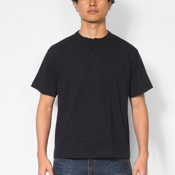 AVIREX アビレックス Tシャツ 半袖 ヘンリーネック パックT 無地 8オンス (783-5934019)