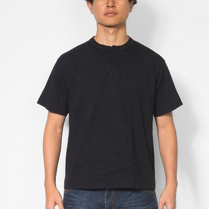 AVIREX アビレックス Tシャツ 半袖 ヘンリーネック パックT 無地 8オンス (783-5934019)