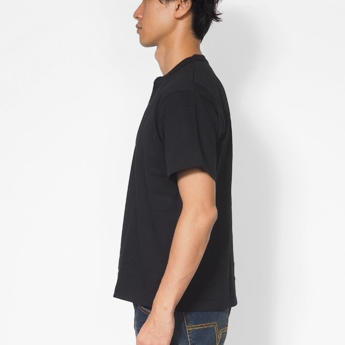 AVIREX アビレックス Tシャツ 半袖 ヘンリーネック パックT 無地 8オンス (783-5934019)