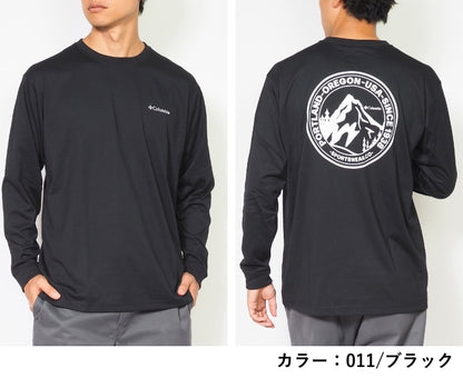 COLUMBIA コロンビア ロンT 長袖 マウンテンロゴ 吸湿速乾 紫外線カット (PM0571)