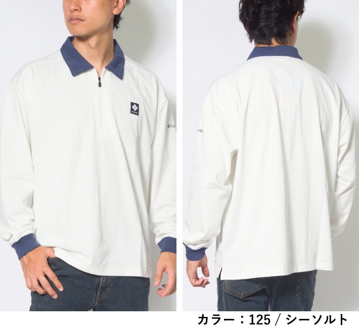COLUMBIA コロンビア ポロシャツ 長袖 ハーフジップ 吸湿速乾 (PM0565)
