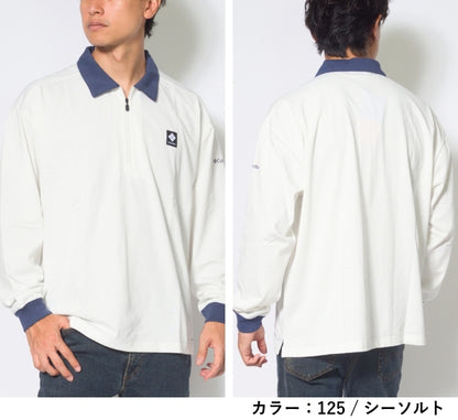 COLUMBIA コロンビア ポロシャツ 長袖 ハーフジップ 吸湿速乾 (PM0565)