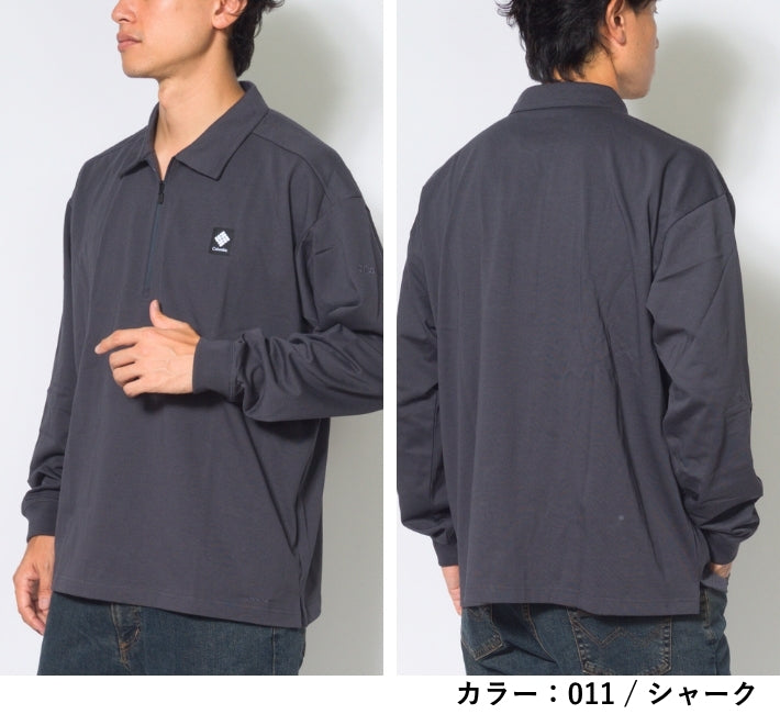 COLUMBIA コロンビア ポロシャツ 長袖 ハーフジップ 吸湿速乾 (PM0565)