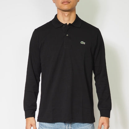 LACOSTE ラコステ ポロシャツ 長袖 鹿の子 ワンポイント クラシックフィット 日本製 (L1312MJ)