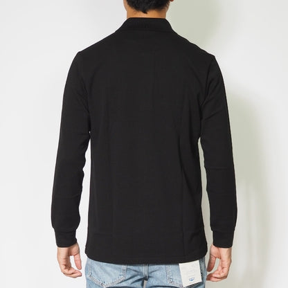 LACOSTE ラコステ ポロシャツ 長袖 鹿の子 ワンポイント クラシックフィット 日本製 (L1312MJ)