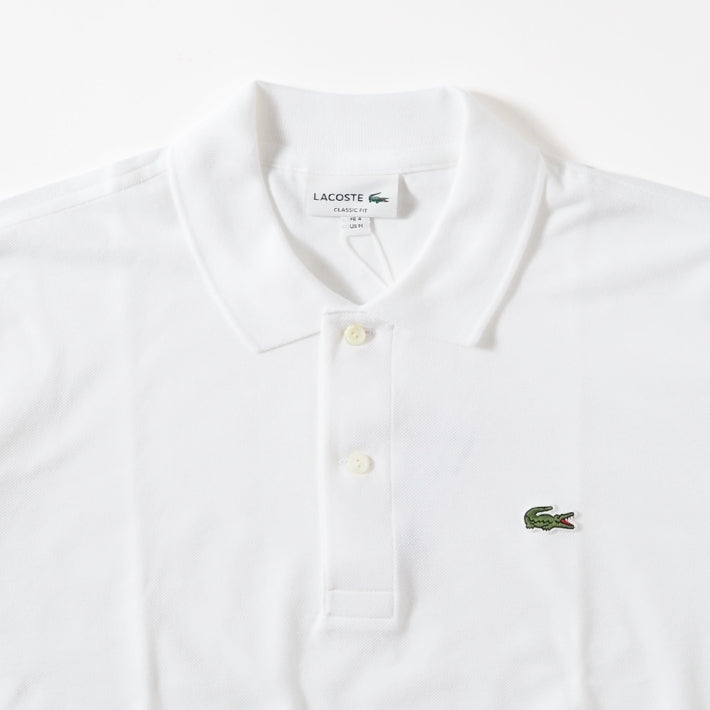 LACOSTE ラコステ ポロシャツ 長袖 鹿の子 ワンポイント クラシックフィット 日本製 (L1312MJ)