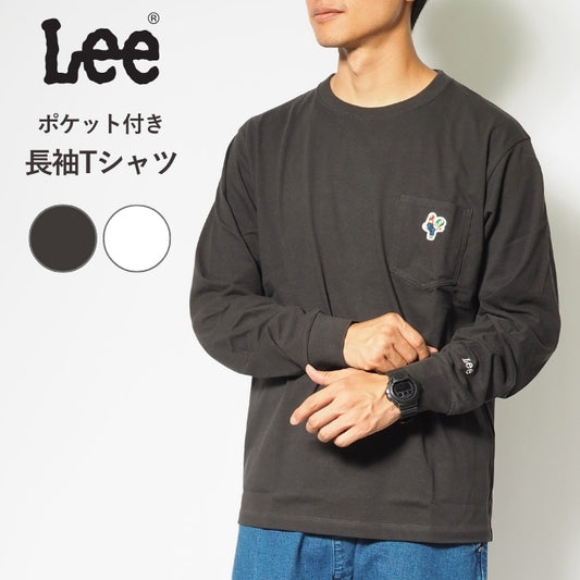 Lee リー ロンT 長袖 ポケット付き ワンポイント ニワトリ (LT3208)