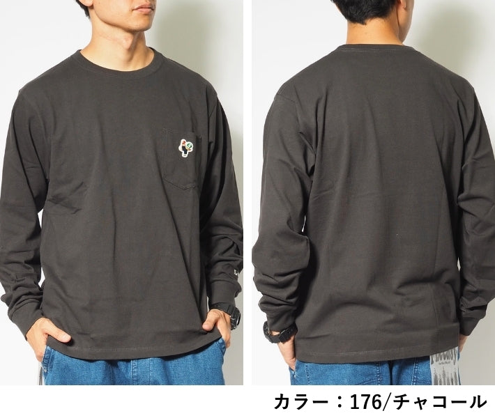 Lee リー ロンT 長袖 ポケット付き ワンポイント ニワトリ (LT3208)