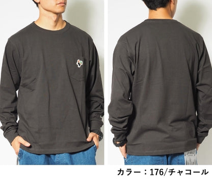 Lee リー ロンT 長袖 ポケット付き ワンポイント ニワトリ (LT3208)