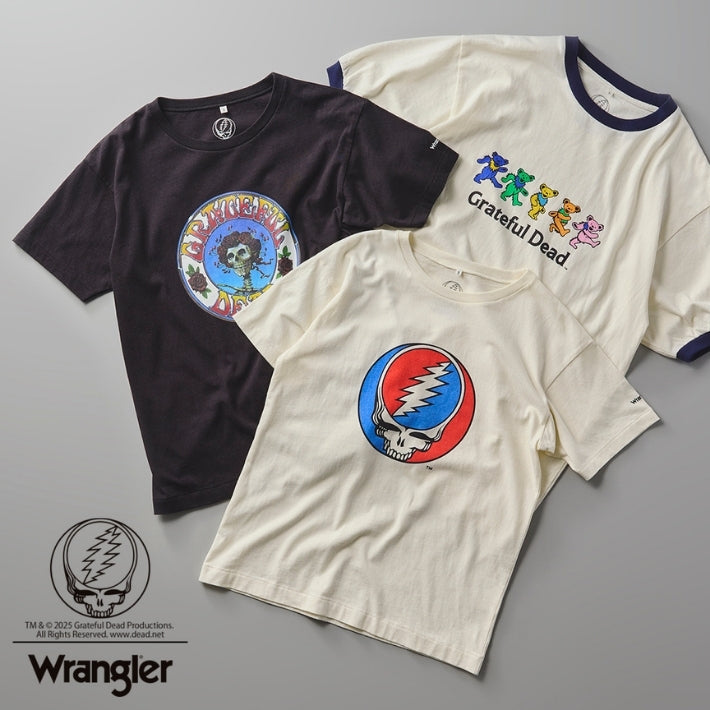 WRANGLER×GRATEFUL DEAD ラングラー グレイトフルデット コラボ Tシャツ 半袖 (WT9033)