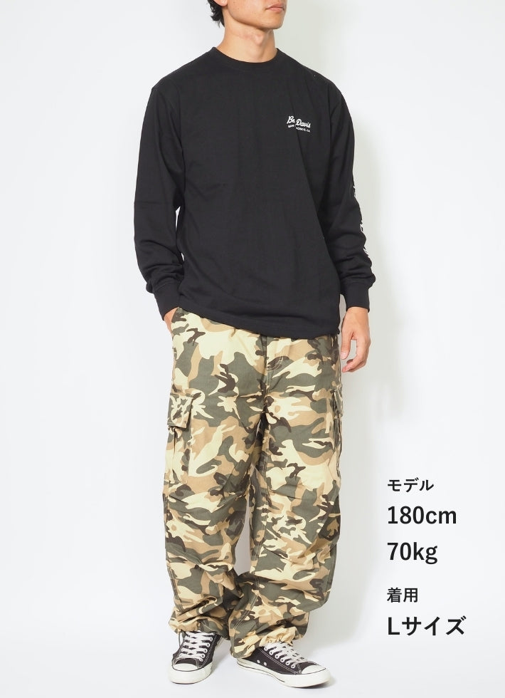 BEN DAVIS ベンデイビス カーゴパンツ 迷彩 カモ柄 オーバーシルエット (T-23180013)