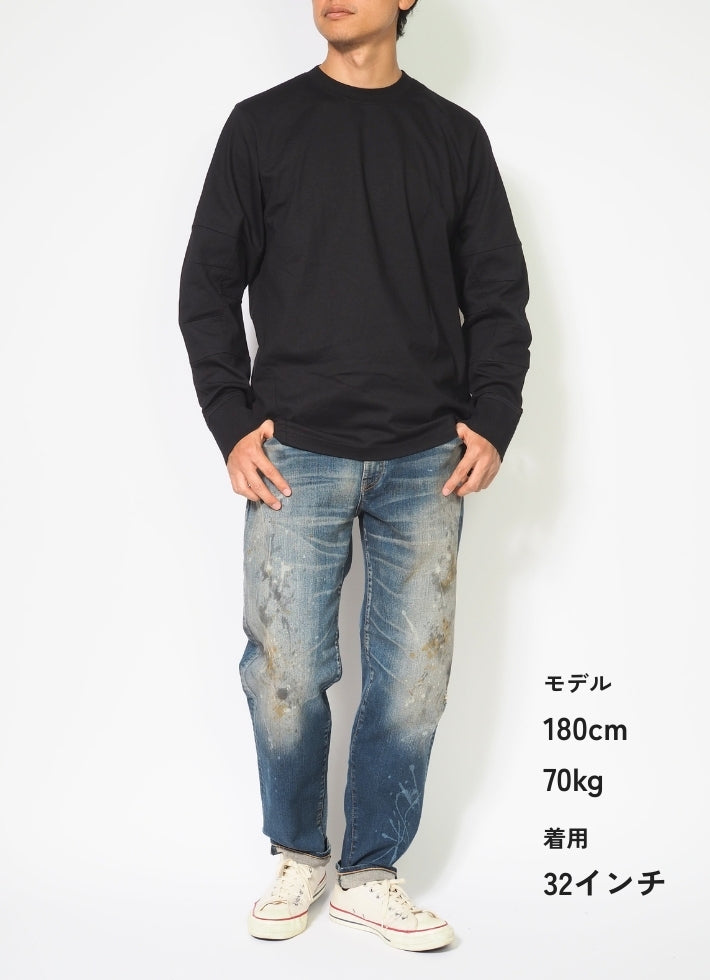 BIG JOHN ビッグジョン ジーンズ スロウレッグ 色落ち 加工 ペンキ ストレッチ 日本製 (MMM133F-351K)