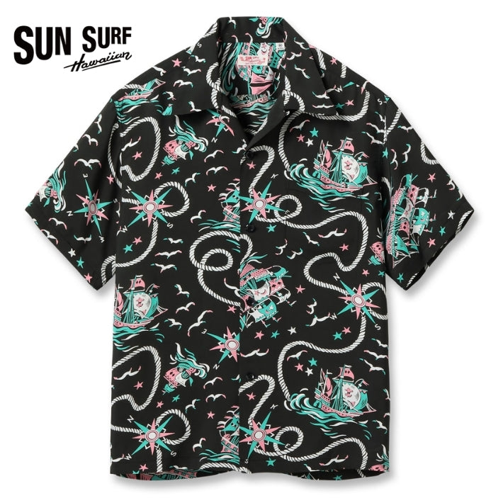SUN SURF サンサーフ アロハシャツ 開襟シャツ 日本製 大航海時代 (SS39429)