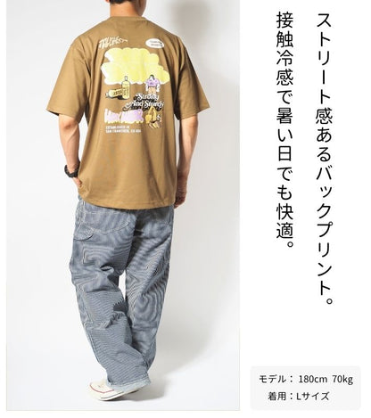 BEN DAVIS ベンデイビス Tシャツ 半袖 スプレー マルチロゴ 接触冷感 (C-25580059)