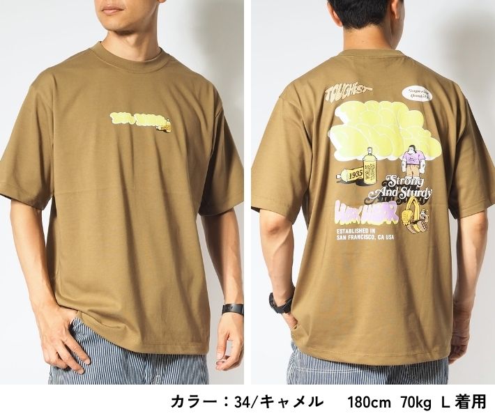 BEN DAVIS ベンデイビス Tシャツ 半袖 スプレー マルチロゴ 接触冷感 (C-25580059)