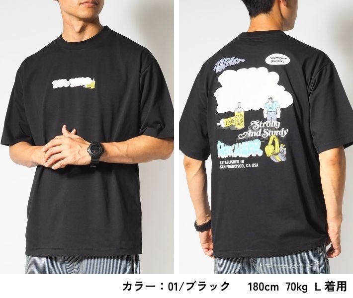 BEN DAVIS ベンデイビス Tシャツ 半袖 スプレー マルチロゴ 接触冷感 (C-25580059)