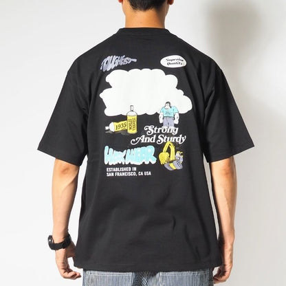 BEN DAVIS ベンデイビス Tシャツ 半袖 スプレー マルチロゴ 接触冷感 (C-25580059)