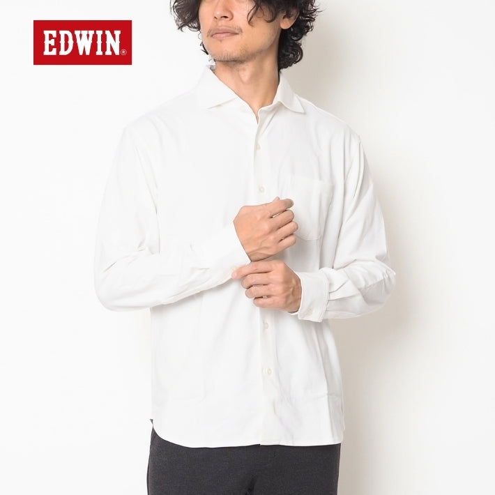 EDWIN エドウィン デニスラ ドレスシャツ 長袖 ストレッチ (EDB614)