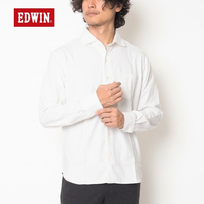 EDWIN エドウィン デニスラ ドレスシャツ 長袖 ストレッチ (EDB614)