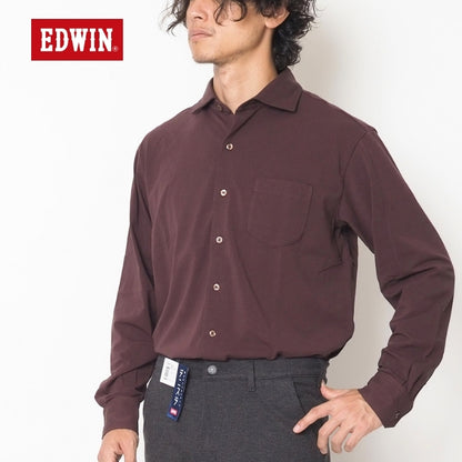 EDWIN エドウィン デニスラ ドレスシャツ 長袖 ストレッチ (EDB614)