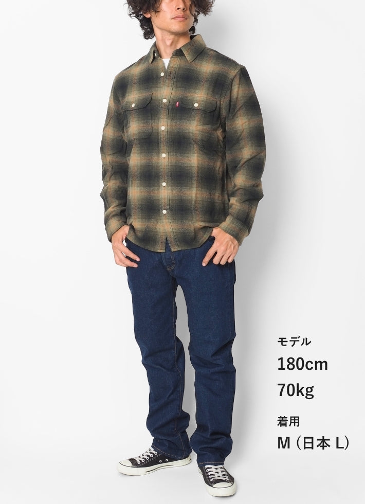 LEVIS リーバイス チェックシャツ 長袖 綿100% (19573)