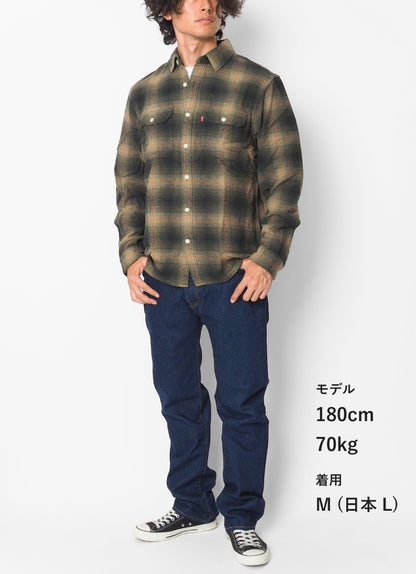 LEVIS リーバイス チェックシャツ 長袖 綿100% (19573)