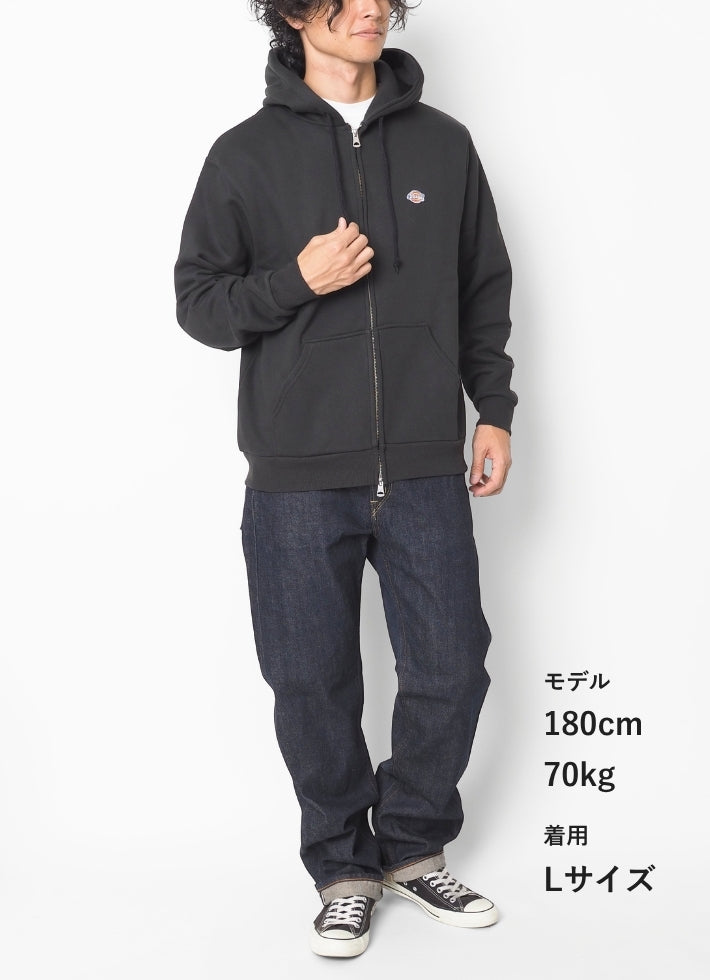 DICKIES ディッキーズ ジップパーカー ワンポイント ロゴ (DC2052)
