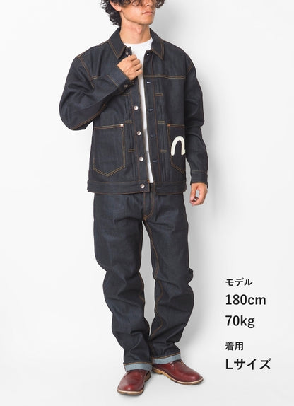 EVISU エヴィス デニムジャケット Gジャン ポケット カモメ (2ESHTM5DJ1241RXCT)