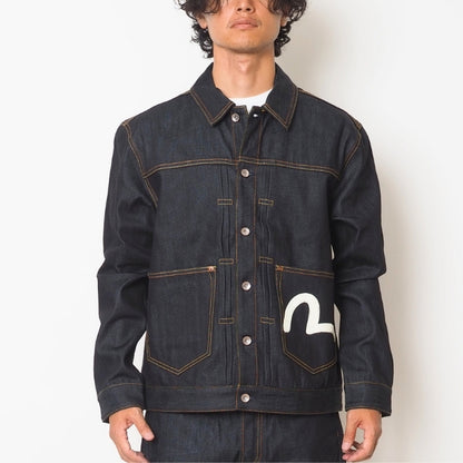 EVISU エヴィス デニムジャケット Gジャン ポケット カモメ (2ESHTM5DJ1241RXCT)
