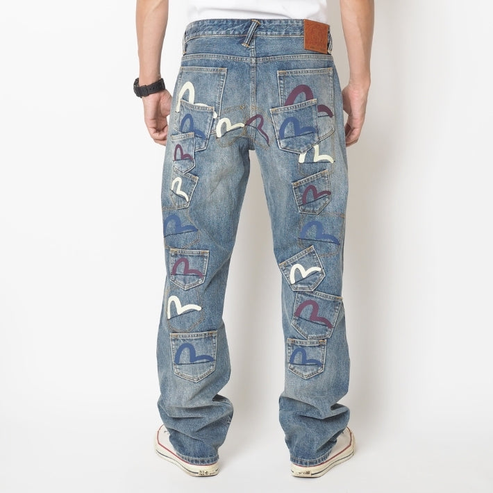 EVISU エヴィス マルチポケット カモメ #2020 (2EAHTM6JE101620DN)