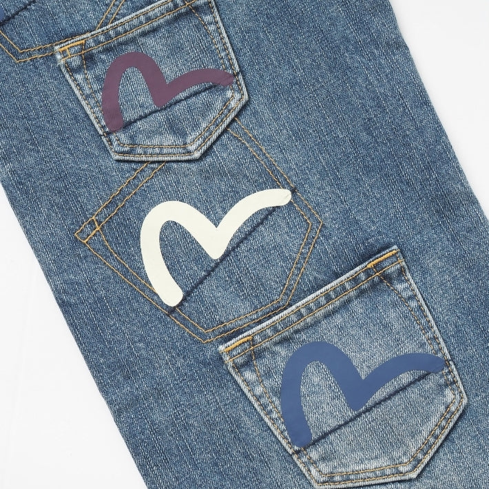 EVISU エヴィス マルチポケット カモメ #2020 (2EAHTM6JE101620DN)