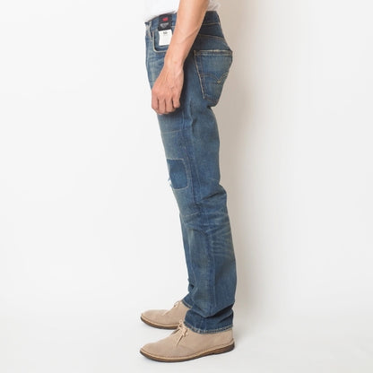 Levi's リーバイス 501 オリジナル ストレート ボタンフライ セルビッジ ダメージ リペア (005013906)