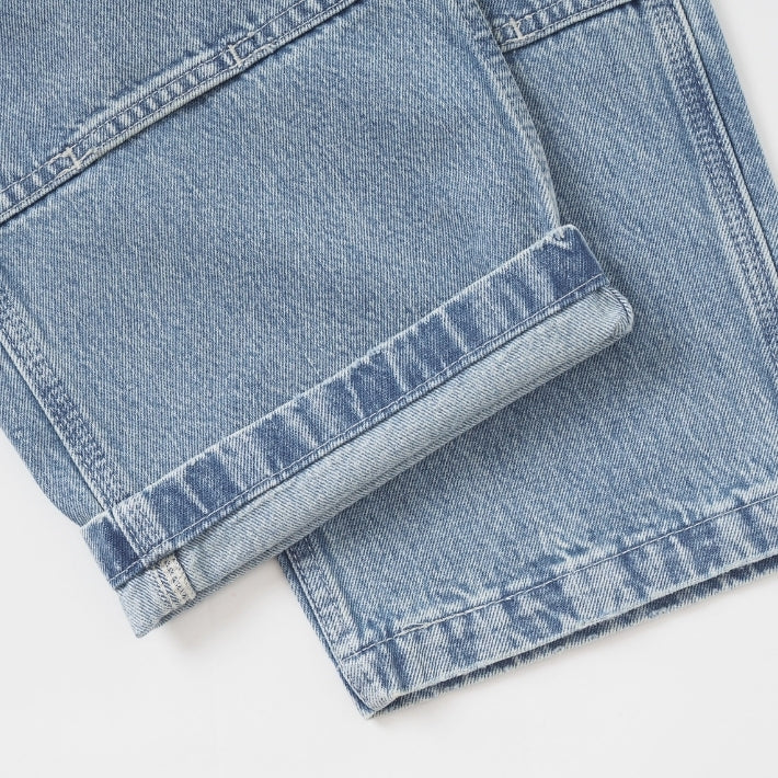 Levi's リーバイス 568 ルーズストレート ジーンズ ダブルニー ペンキ ダメージ (A73670020)