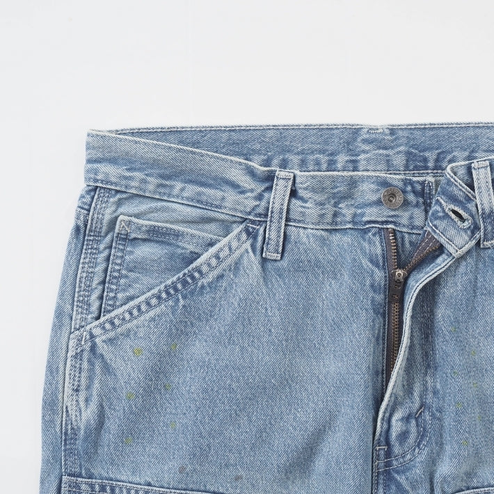 Levi's リーバイス 568 ルーズストレート ジーンズ ダブルニー ペンキ ダメージ (A73670020)