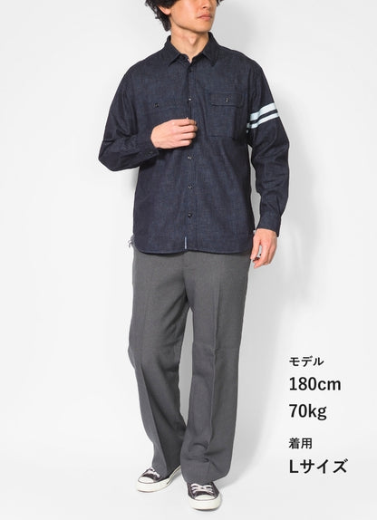 MOMOTARO JEANS 桃太郎ジーンズ セルビッチ デニムシャツ 日本製 (MMLS3001)