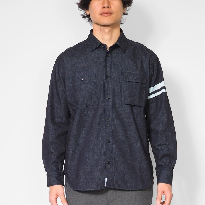 MOMOTARO JEANS 桃太郎ジーンズ セルビッチ デニムシャツ 日本製 (MMLS3001)