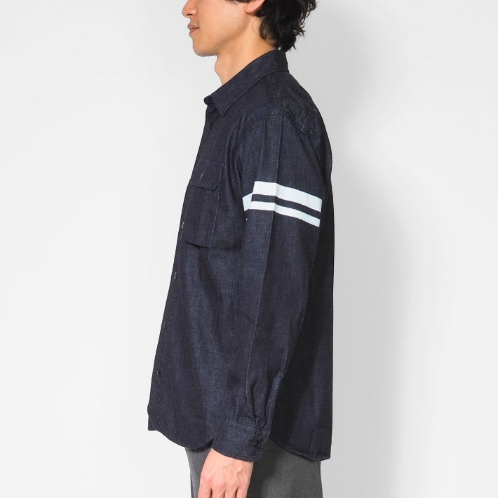MOMOTARO JEANS 桃太郎ジーンズ セルビッチ デニムシャツ 日本製 (MMLS3001)
