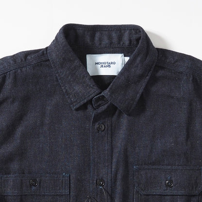 MOMOTARO JEANS 桃太郎ジーンズ セルビッチ デニムシャツ 日本製 (MMLS3001)