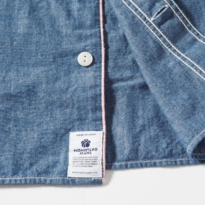 MOMOTARO JEANS 桃太郎ジーンズ セルビッチ シャンブレーシャツ 日本製 (MMLS3000)