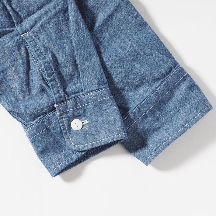 MOMOTARO JEANS 桃太郎ジーンズ セルビッチ シャンブレーシャツ 日本製 (MMLS3000)