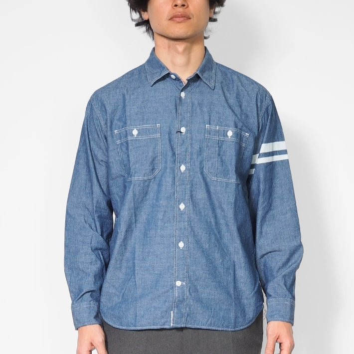MOMOTARO JEANS 桃太郎ジーンズ セルビッチ シャンブレーシャツ 日本製 (MMLS3000)
