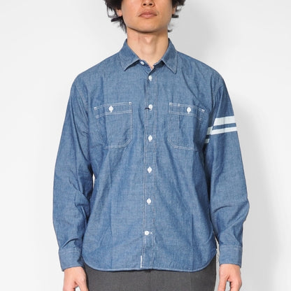 MOMOTARO JEANS 桃太郎ジーンズ セルビッチ シャンブレーシャツ 日本製 (MMLS3000)