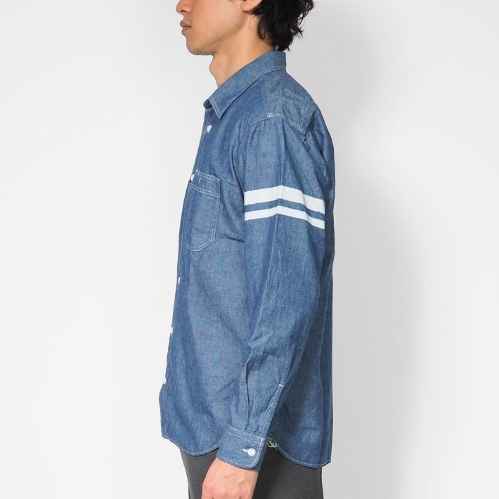 MOMOTARO JEANS 桃太郎ジーンズ セルビッチ シャンブレーシャツ 日本製 (MMLS3000)