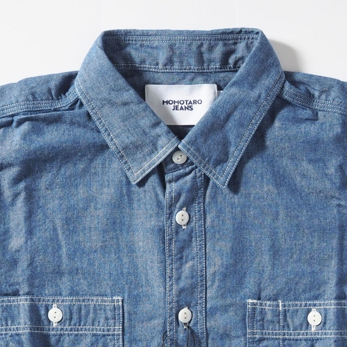 MOMOTARO JEANS 桃太郎ジーンズ セルビッチ シャンブレーシャツ 日本製 (MMLS3000)