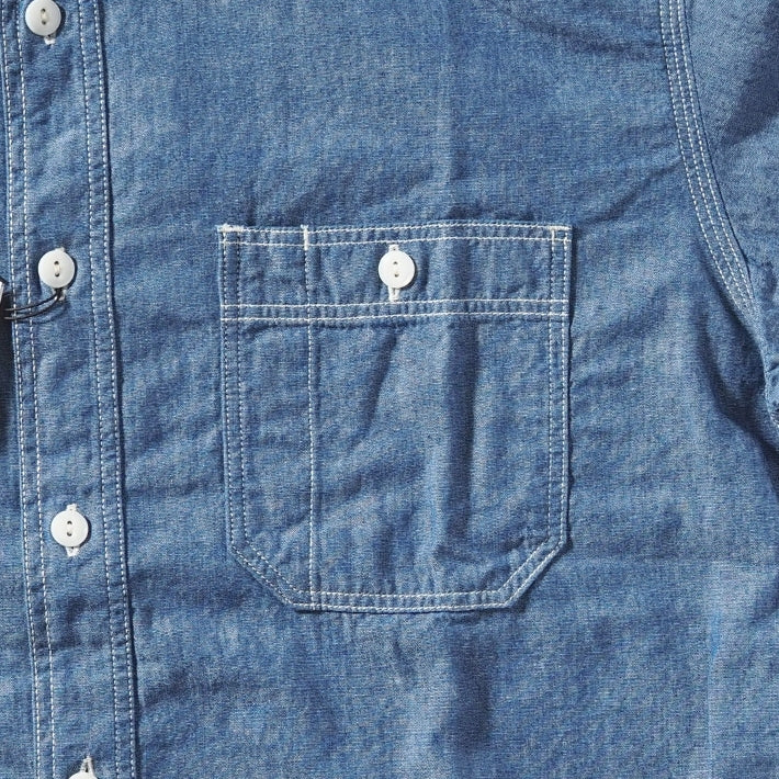 MOMOTARO JEANS 桃太郎ジーンズ セルビッチ シャンブレーシャツ 日本製 (MMLS3000)