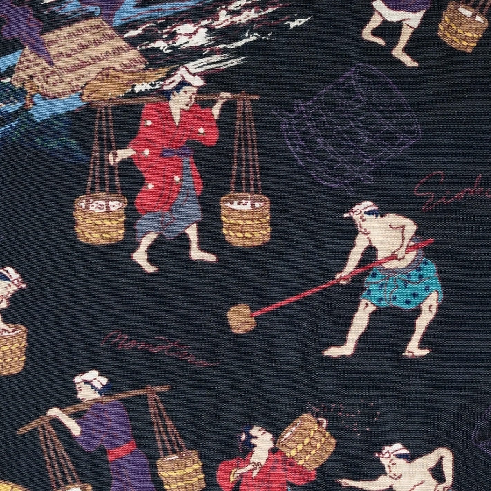MOMOTARO JEANS 桃太郎ジーンズ アロハシャツ 開襟 総柄 日本製 (MMSS6005)