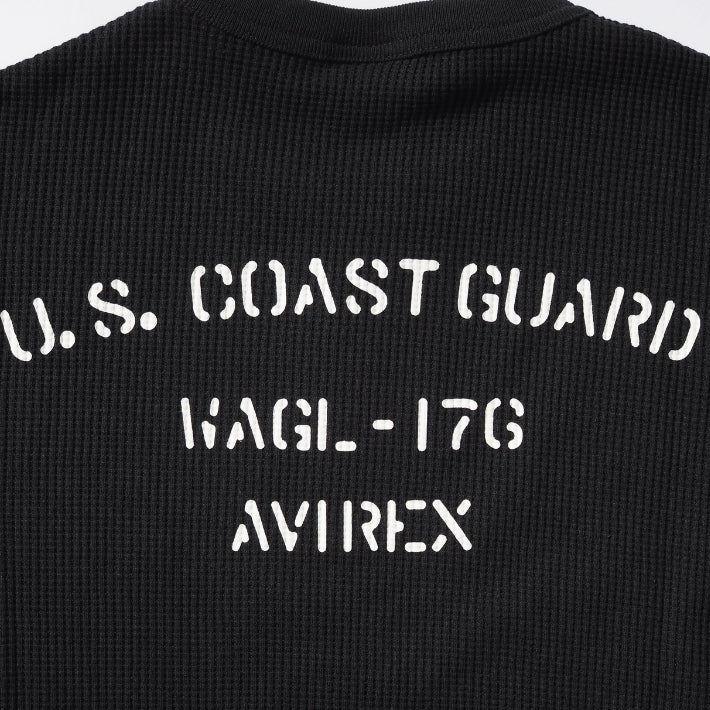 AVIREX アビレックス Tシャツ 半袖 ワッフル サーマル バックプリント U.S.COAST GUARD (7836134009)