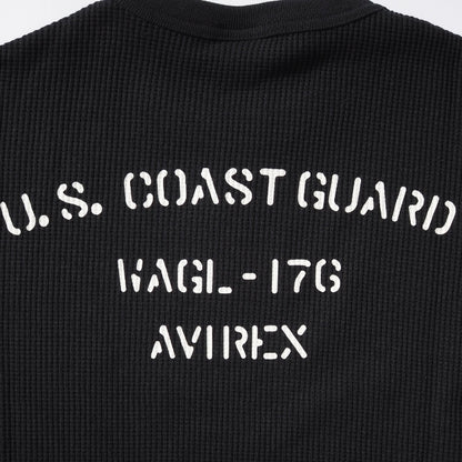 AVIREX アビレックス Tシャツ 半袖 ワッフル サーマル バックプリント U.S.COAST GUARD (7836134009)